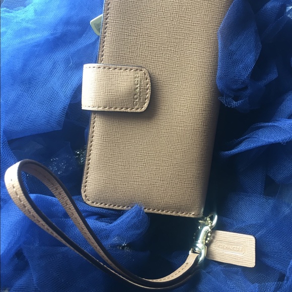 COACH SAFFIANO LEATHER Wallet Wristlet OL-SCHOOL - Picture 4 of 14